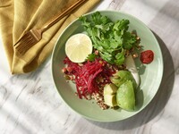 【TAKEAWAY】buckwheat bowl, greek yoghurt, avocado, sprouting seeds and harissa