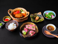【ランチ限定：和牛会席コースすきやきハンバーグ】
