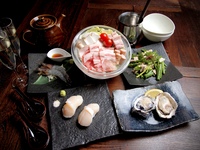 [Mainly seafood and Iwanaka pork] Crystal hotpot course 4,500 yen