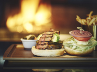 【Riverside Burger】INDIGO Beef & Vegetable Burger