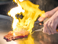 [Teppanyaki] Wagyu beef and seafood dinner tenderloin course