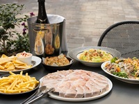 【テラス席限定】GARBテラスプラン！生ハム食べ放題＆スパークリングワインなど飲み放題120分付き（L.O.30分前）