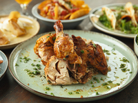 [Dinner] [Classic] Standard course of charcoal roasted chicken and tacos (meal only)