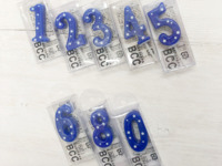 [Takeout] Number Candle Blue ０