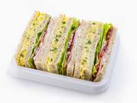 Boneless ham and egg sandwich