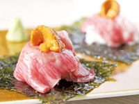 　◇吉祥寺限定お試しコース〜名物肉寿司焼き雲丹とサーロインのキンパ付き〜【16品】