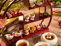 [特典付]【和洋中のスイーツ】茶葉交換ができる本のあるアフタヌーンティー＋選べる乾杯ドリンク＆プチギフト（平日）