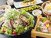 薩摩黒豚の冷しゃぶサラダコース　6000円（全7品）