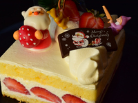A(Mサイズ):あまおうと北海道産生クリームの クリスマスショートケーキ　M(12㎝×12cm)