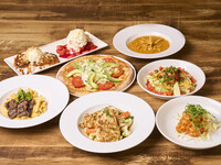 【4名様〜】 ビバリーヒルズ コース＋2時間飲み放題　ローストガーリックチキンの付いたコース