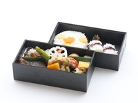 秋の焼魚二段弁当