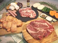 [BBQ set with steak meat (equipment rental included)]