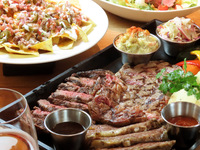 [All beef special course] 7,000 yen with rib eye steak, wagyu brisket, and fillet steak