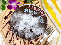 【要3日前予約】フォンダンショコラケーキセット（3色チョコペン&粉糖etc）