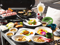 TERACCE de BBQ PLAN　ソフトドリンクフリードリンク付き　ランチ　　