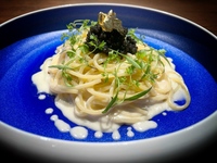 Course featuring Oscietra caviar pasta