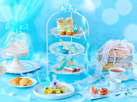 【 完全個室 カフェフリー】ブルーの乾杯ドリンク付きYOKOHAMAベイサイドブルー・アフタヌーンティー ～Princess～