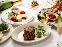 【Lunch/Dinner】アニバーサリー フィレステーキコース（乾杯シャンパン＆スペシャルデザート付き）