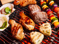 BBQ Beer Garden on the rooftop in Ginza! (A5 Rank Kuroge Washu beef plan)