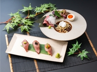 [Japanese Beef Sushi and Japanese Noodle set] 