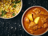 ★New 【Biryani Lunch】Biryani+ Spice curry +Mix Salad with Coffee or Spice Tea or Chai