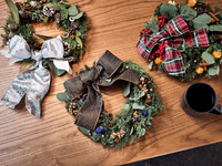 HOLIDAY WREATH WORK SHOP