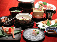 河豚と蟹の御馳走懐石コース「ふぐかに合戦」