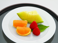 季節のフルーツ三点盛