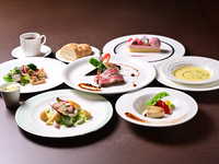 【フレンチコース　シェフ】季節の贅沢グルメ　フレンチフルコース全7品