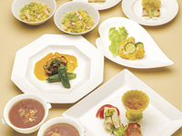 [Lunch] Higashiyama course 7 dishes including 4 kinds of cold dishes,  mini shark's fin soup, and beef