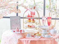 「桜色のストロベリーアフタヌーンティー＋スペシャリテ+SPドリンク」※マリアージュフレール1杯つき