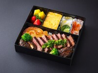 国産牛ステーキ重(テイクアウト)