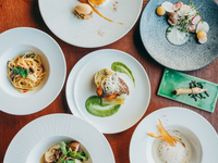 ランチメニュー　国産牛の料理がメイン　計7品のフルコース