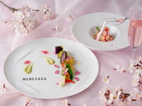 【🌸期間限定🌸　桜の花明りスタンダードランチB】桜香るスパークリング付！桜香る前菜・菜の花パスタ・メインは鰆や北海道産”SAKURA”ビーフのサーロイン！・桜香るドルチェの全5品フルコース！