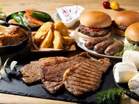 【シーサイドDXエリア】BBQステーキコース（ソフトドリンク飲み放題付き）