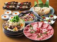 平日【飲み放題付 】入館料セットのお得なプラン「常陸牛しゃぶしゃぶコース」