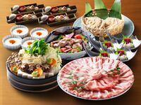 土日祝【飲み放題付】入館料セットのお得なプラン「美明豚つゆしゃぶコース」