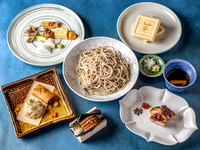 [Private room guaranteed, weekday lunch only] Includes one drink + 5-item platter of soba noodles, sashimi, grilled food, soba noodles, etc., total of 7 dishes / Tou Soba Kaiseki Lunch Course