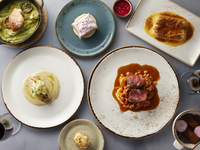 Termasuk satu hidangan yang direkomendasikan oleh chef! 4 hidangan dengan pilihan makanan pembuka, hidangan utama, dan hidangan penutup (harga khusus)