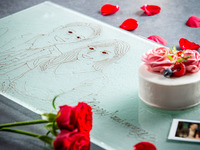 [Dinner plan with a portrait cake] 7 French dishes + toast + whole cake | Guaranteed front-row seat by the window