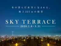 [Available only from January 6th to March 31st] SKY TERRACE: A spectacular view from 221m above ground, enveloped in the clear winter sky