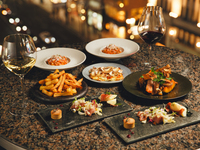[Dinner Party Plan] A five-course shared course including an amuse bouche of fresh summer vegetables, vibrant pasta with the deep greenery of new leaves, and a main dish.