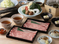 欢迎会、欢送会用【特选猪肉和和牛里脊肉】涮锅会席套餐“诗兰”