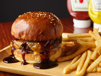 【清真黑毛和牛】照燒芝士漢堡