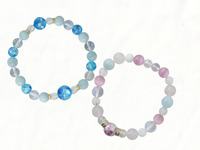 使用天然寶石（圓形寶石）製作手鍊