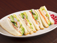 AVOCADO SHRIMP & SALMON SANDWICH