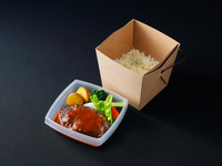 【主食 パン】⑧北海道産牛肉のハンバーグBOX