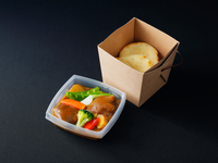 【主食 パン】⑩北海道産鶏もも肉と彩り野菜のカレーBOX