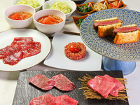 New from April 1st! [Red Meat Ultimate Course] A light yakiniku course with less fat and the delicious flavor of red meat. Healthy and very satisfying! [Includes all-you-can-drink including draft beer]
