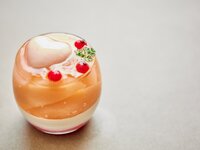 White peach verrine
